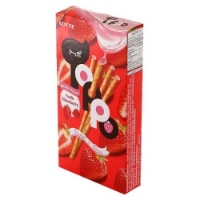 Bánh Que Lotte Toppo Nhân Kem Dâu